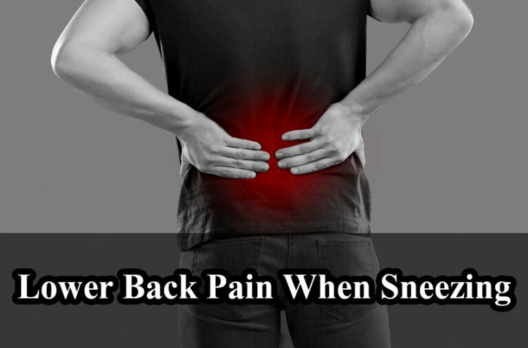 lower back pain when sneezing